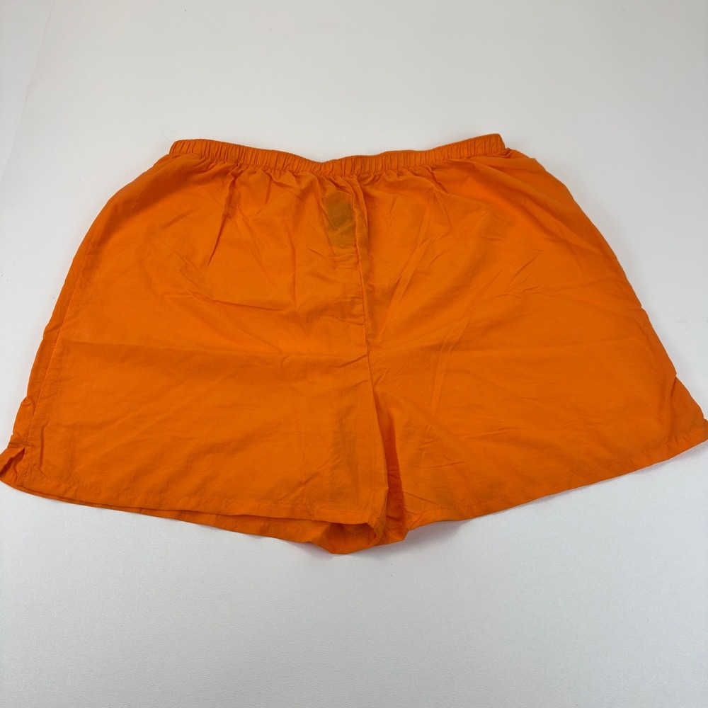 Athletic Works Tiger Lily Orange Nylon Active Shorts XL S8372 AW22D308